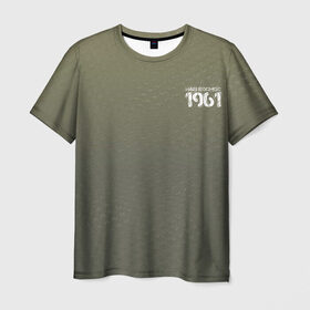 Мужская футболка 3D с принтом #Нашкосмос 1961 в Курске, 100% полиэфир | прямой крой, круглый вырез горловины, длина до линии бедер | армия | гагарин | градиент | защитная | зеленая | космос | ссср | хаки