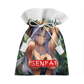 Подарочный 3D мешок с принтом Senpai в Курске, 100% полиэстер | Размер: 29*39 см | senpai | аниме | девушки | манга | мульт | сёдзё | семпай | сериал | фантастика