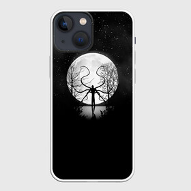 Чехол для iPhone 13 mini с принтом Слендермен в Курске,  |  | marble hornets | slender | slenderman | the slender man | бледный | высокий | мем | оператор | призрак | пришелец | слендер | тонкий | тонкий человек | тощий | человек