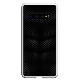 Чехол для Samsung Galaxy S10 с принтом ЧЕРНАЯ БРОНЯ в Курске, Силикон | Область печати: задняя сторона чехла, без боковых панелей | abstraction | black mask | geometry | honeycomb | mask | orange | steel | texture | uniform | yellow | абстракция | броня | геометрия | защита | костюм | маска | соты | сталь | текстура | цветные | чёрная маска