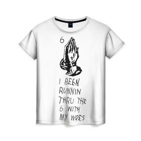 Женская футболка 3D с принтом Drake - Know yourself в Курске, 100% полиэфир ( синтетическое хлопкоподобное полотно) | прямой крой, круглый вырез горловины, длина до линии бедер | drake | hotlinebling | more life | ovo | sixgod | дрейк