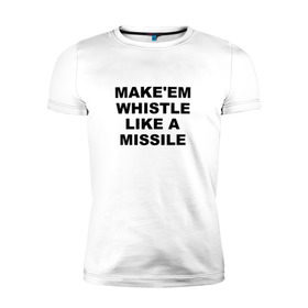Мужская футболка премиум с принтом BLACKPINK в Курске, 92% хлопок, 8% лайкра | приталенный силуэт, круглый вырез ворота, длина до линии бедра, короткий рукав | blackpink | k pop | whistle like a missile | блэк пинк