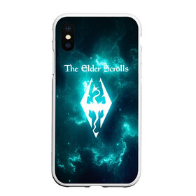 Чехол для iPhone XS Max матовый с принтом THE ELDER SCROLLS в Курске, Силикон | Область печати: задняя сторона чехла, без боковых панелей | dovakin | fus ro dah | royal play | rpg | skyrim | tes | tes online | the elder scrolls | война | докавин | компьютерные игры | рпг