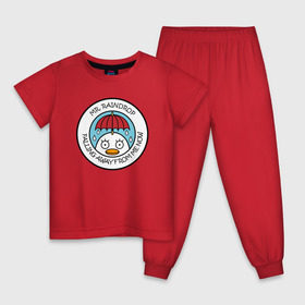 Детская пижама хлопок с принтом Mr Raindrop в Курске, 100% хлопок |  брюки и футболка прямого кроя, без карманов, на брюках мягкая резинка на поясе и по низу штанин
 | anime | gin tama | gintama | аниме | гинтама