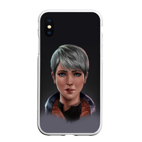 Чехол для iPhone XS Max матовый с принтом Kara fan art в Курске, Силикон | Область печати: задняя сторона чехла, без боковых панелей | 2038 | become | connor | dbh | detroit | gamer | human | kara | андроид | девиант | детройт | кара | квест | коннор | маркус