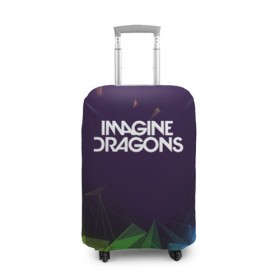 Чехол для чемодана 3D с принтом IMAGINE DRAGONS в Курске, 86% полиэфир, 14% спандекс | двустороннее нанесение принта, прорези для ручек и колес | alteranative rock | imagone dragons | music | rap | rock | альтернативный рок | группа | драконы | музыка | музыканты | реп | рок