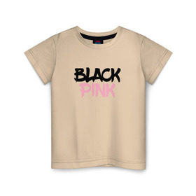 Детская футболка хлопок с принтом BLACKPINK в Курске, 100% хлопок | круглый вырез горловины, полуприлегающий силуэт, длина до линии бедер | 