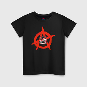 Детская футболка хлопок с принтом Монгол Шуудан в Курске, 100% хлопок | круглый вырез горловины, полуприлегающий силуэт, длина до линии бедер | монгол шуудан анархия анархо рок рок панк