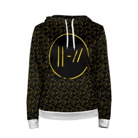 Женская толстовка 3D с принтом TWENTY ONE PILOTS   TOP в Курске, 100% полиэстер  | двухслойный капюшон со шнурком для регулировки, мягкие манжеты на рукавах и по низу толстовки, спереди карман-кенгуру с мягким внутренним слоем. | 21 pilots | 21p | music | rock | top | trench | twenty one pilots | группа | музыка | рок