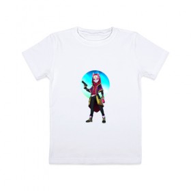 Детская футболка хлопок с принтом Fortnite. Drift в Курске, 100% хлопок | круглый вырез горловины, полуприлегающий силуэт, длина до линии бедер | 