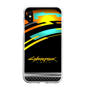 Чехол для iPhone XS Max матовый с принтом CyberPunk 2077 в Курске, Силикон | Область печати: задняя сторона чехла, без боковых панелей | cd projekt red | cyberpunk | cyberpunk 2077 | e3 | night city | ps4 | rpg | v | xbox | будущее | киберпанк | киберпанк 2077 | найт сити | от создателей ведьмака | рпг