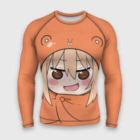 Мужской рашгард 3D с принтом Умару Дома в Курске,  |  | himouto umaru chan | himouto umaruchan | komaru | my two faced little sister | tanukichi | u.m.r. | umaru doma | двуличная сестрёнка умару | умару дома