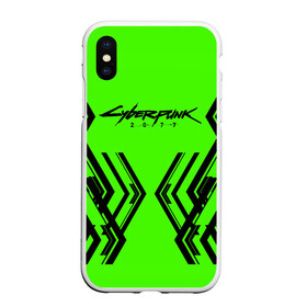 Чехол для iPhone XS Max матовый с принтом CyberPunk 2077 в Курске, Силикон | Область печати: задняя сторона чехла, без боковых панелей | cd projekt red | cyberpunk | cyberpunk 2077 | e3 | night city | ps4 | rpg | v | xbox | будущее | киберпанк | киберпанк 2077 | найт сити | от создателей ведьмака | рпг