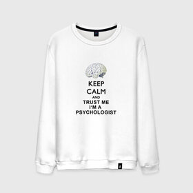 Мужской свитшот хлопок с принтом Keep calm в Курске, 100% хлопок |  | psychologist | психиатр | психиатрия | психолог | психотерапевт