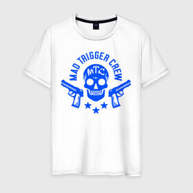 Мужская футболка хлопок с принтом Hypnosis Mic Mad Trigger Crew в Курске, 100% хлопок | прямой крой, круглый вырез горловины, длина до линии бедер, слегка спущенное плечо. | 