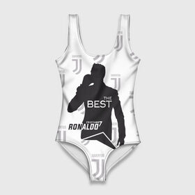 Купальник-боди 3D с принтом Ronaldo the best в Курске, 82% полиэстер, 18% эластан | Круглая горловина, круглый вырез на спине | 7 | cristiano | juventus | ronaldo | криштиану | роналду | ювентус