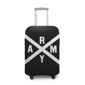 Чехол для чемодана 3D с принтом BTS ARMY в Курске, 86% полиэфир, 14% спандекс | двустороннее нанесение принта, прорези для ручек и колес | bts | bts army | j hope | jimin | jin | jungkook | k pop | rap monster | rapmon | suga | v | бтс | корея