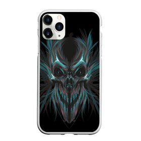 Чехол для iPhone 11 Pro Max матовый с принтом Spirit of Darkness в Курске, Силикон |  | Тематика изображения на принте: дух | зло | призрак | скелет | темные силы | тьма | хэллоуин | череп