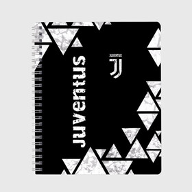 Тетрадь с принтом Juventus Black and White в Курске, 100% бумага | 48 листов, плотность листов — 60 г/м2, плотность картонной обложки — 250 г/м2. Листы скреплены сбоку удобной пружинной спиралью. Уголки страниц и обложки скругленные. Цвет линий — светло-серый
 | club | football | juventus | белый | италия | клуб | форма | черный | ювентус
