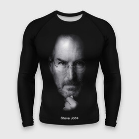 Мужской рашгард 3D с принтом Steve Jobs в Курске,  |  | iphone | steve jobs | стив джобс | эппл