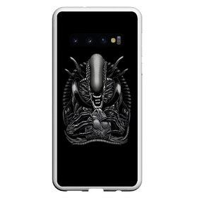 Чехол для Samsung Galaxy S10 с принтом Чужой и Его Прелесть в Курске, Силикон | Область печати: задняя сторона чехла, без боковых панелей | alien | aliens | horror | predator | ufo | инопланетяне | инопланетянин | нло | пришелец | пришельцы | ужасы | фантастика | хищник | чужой