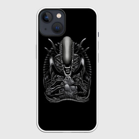 Чехол для iPhone 13 с принтом Чужой и Его Прелесть в Курске,  |  | alien | aliens | horror | predator | ufo | инопланетяне | инопланетянин | нло | пришелец | пришельцы | ужасы | фантастика | хищник | чужой