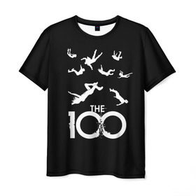 Мужская футболка 3D с принтом Сотня в Курске, 100% полиэфир | прямой крой, круглый вырез горловины, длина до линии бедер | 100 | fall | people | sci | series | the | дождь | космос | людей | люди | падают | сериал | сериалы | сотня | сто