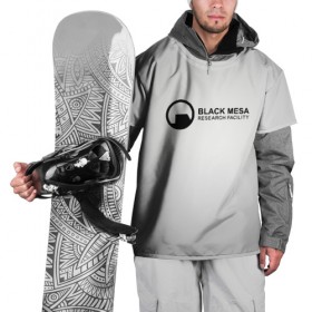 Накидка на куртку 3D с принтом Black Mesa в Курске, 100% полиэстер |  | Тематика изображения на принте: black mesa | half life | халф лайф | черная меса