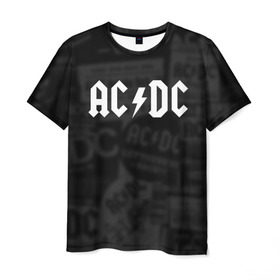 Мужская футболка 3D с принтом AC/DC в Курске, 100% полиэфир | прямой крой, круглый вырез горловины, длина до линии бедер | acdc | альтернатива | группа | диси | метал | музыка | музыканты | рок | эйси | эйсидиси