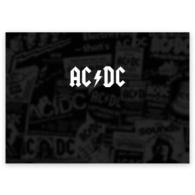 Поздравительная открытка с принтом AC/DC в Курске, 100% бумага | плотность бумаги 280 г/м2, матовая, на обратной стороне линовка и место для марки
 | acdc | альтернатива | группа | диси | метал | музыка | музыканты | рок | эйси | эйсидиси