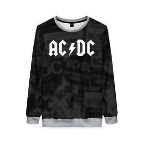 Женский свитшот 3D с принтом AC/DC в Курске, 100% полиэстер с мягким внутренним слоем | круглый вырез горловины, мягкая резинка на манжетах и поясе, свободная посадка по фигуре | acdc | альтернатива | группа | диси | метал | музыка | музыканты | рок | эйси | эйсидиси