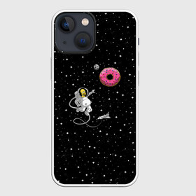 Чехол для iPhone 13 mini с принтом Homer Spaceman в Курске,  |  | Тематика изображения на принте: bart | beer | dunt | family | homer | lisa | maggie | marge | simpson | simpsons | space | sprihgfield | star | thesimpsons | барт | гомер | лиза | мардж | мегги | семья | симпсоны | спрингфилд