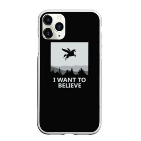 Чехол для iPhone 11 Pro матовый с принтом I Want to Believe в Курске, Силикон |  | magic | unicorn | верить | единорог | лес | магия