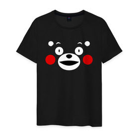 Мужская футболка хлопок с принтом KUMAMON в Курске, 100% хлопок | прямой крой, круглый вырез горловины, длина до линии бедер, слегка спущенное плечо. | Тематика изображения на принте: japanese | kumamon | kumamoto | аниме | игрушка | кумамон | кумамото сапурайдзу | персонаж | талисман | япония