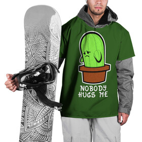 Накидка на куртку 3D с принтом Nobody Hugs Me в Курске, 100% полиэстер |  | Тематика изображения на принте: cactus | hugs | me | nobody | sad | горшок | горшочек | грусть | кактус | надпись | обнимашки | объятия | печаль | тоска