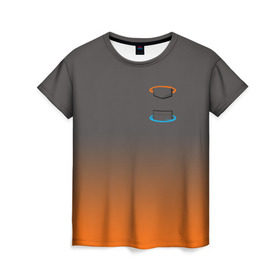Женская футболка 3D с принтом Карман в Портале в Курске, 100% полиэфир ( синтетическое хлопкоподобное полотно) | прямой крой, круглый вырез горловины, длина до линии бедер | portal | портал