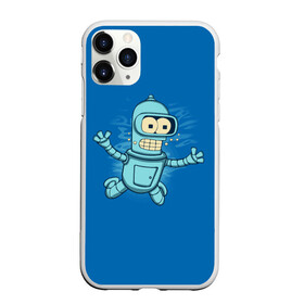 Чехол для iPhone 11 Pro матовый с принтом Bender Nevermind в Курске, Силикон |  | bender | futurama | mult | nevermind | nirvana | simpsons | zoidberg | бендер | зойдберг | мульт | мультик | мультфильм | симпсоны | футурама