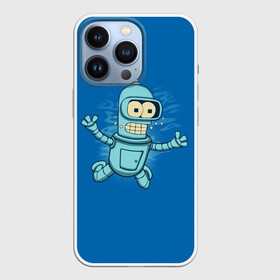 Чехол для iPhone 13 Pro с принтом Bender Nevermind в Курске,  |  | bender | futurama | mult | nevermind | nirvana | simpsons | zoidberg | бендер | зойдберг | мульт | мультик | мультфильм | симпсоны | футурама