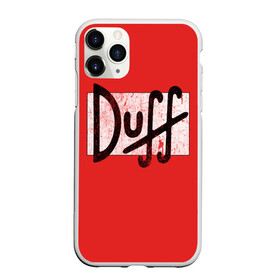 Чехол для iPhone 11 Pro Max матовый с принтом Duff Beer в Курске, Силикон |  | beer | donut | duff | fun | homer | joke | simpson | simpsons | гомер | дафф | пончик | прикол | приколы | симпсон | симпсоны