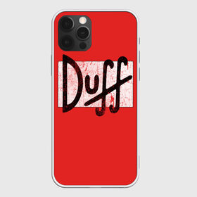Чехол для iPhone 12 Pro Max с принтом Duff Beer в Курске, Силикон |  | beer | donut | duff | fun | homer | joke | simpson | simpsons | гомер | дафф | пончик | прикол | приколы | симпсон | симпсоны
