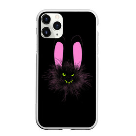 Чехол для iPhone 11 Pro Max матовый с принтом Мрачный Зайчик в Курске, Силикон |  | Тематика изображения на принте: creepy | ear | ears | rabbit | rabbits | scary | spooky | жуткий | зайцы | зайчик | зайчики | заяц | кролик | кролики | мрачный | страшный | ухо | уши | ушки