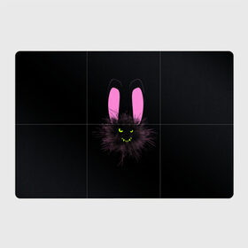 Магнитный плакат 3Х2 с принтом Мрачный Зайчик в Курске, Полимерный материал с магнитным слоем | 6 деталей размером 9*9 см | Тематика изображения на принте: creepy | ear | ears | rabbit | rabbits | scary | spooky | жуткий | зайцы | зайчик | зайчики | заяц | кролик | кролики | мрачный | страшный | ухо | уши | ушки