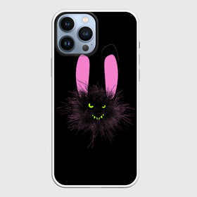 Чехол для iPhone 13 Pro Max с принтом Мрачный Зайчик в Курске,  |  | Тематика изображения на принте: creepy | ear | ears | rabbit | rabbits | scary | spooky | жуткий | зайцы | зайчик | зайчики | заяц | кролик | кролики | мрачный | страшный | ухо | уши | ушки