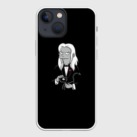 Чехол для iPhone 13 mini с принтом Disenchantment. The Godfather в Курске,  |  | Тематика изображения на принте: bean | disenchantment | elfo | futurama | luci | mattgroening | netflix | princess | simpsons | бин | люси | люци | мэтгроунинг | разочарование | симпсоны | элфо