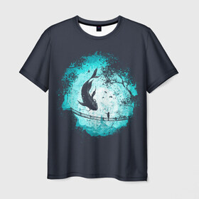 Мужская футболка 3D с принтом Подводный Мир в Курске, 100% полиэфир | прямой крой, круглый вырез горловины, длина до линии бедер | fish | fishes | lake | ocean | river | sea | water | вода | кит | киты | мир | море | озеро | океан | подводный | раба | река | рыбка | рыбки | рыбы