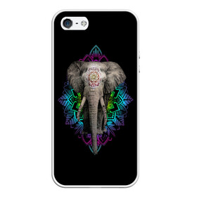 Чехол для iPhone 5/5S матовый с принтом Индийский Слон в Курске, Силикон | Область печати: задняя сторона чехла, без боковых панелей | africa | elephant | elephants | india | ornament | pattern | skin | tusks | африка | бивни | индия | кожа | орнамент | слон | слоненок | слоник | слоники | слоны | слонята | узор | хобот