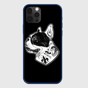 Чехол для iPhone 12 Pro с принтом Французский Бульдог в Курске, силикон | область печати: задняя сторона чехла, без боковых панелей | Тематика изображения на принте: bulldog | dog | dogs | franch | бульдог | пес | псы | собака | собакен | собаки | собачка | собачки | французский | щенки | щенок | щеночек | щеночки
