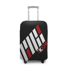 Чехол для чемодана 3D с принтом IKON в Курске, 86% полиэфир, 14% спандекс | двустороннее нанесение принта, прорези для ручек и колес | ikon | k pop | return | айкон