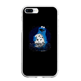 Чехол для iPhone 7Plus/8 Plus матовый с принтом Cookie monster в Курске, Силикон | Область печати: задняя сторона чехла, без боковых панелей | cookie | cookiemonster | delicious | eat | monster | yummy | еда | куки | кукимонстр | монстр | печенье | сладости | улица | улицасезам