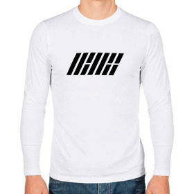 Мужской лонгслив хлопок с принтом iKON logo в Курске, 100% хлопок |  | Тематика изображения на принте: ikon | k pop | return | айкон